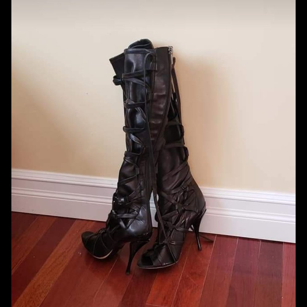 Jimmy Choo Black Heeled Boots